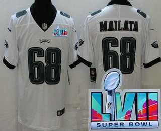 Men & Women & Youth Philadelphia Eagles #68 Jordan Mailata Limited White Super Bowl LVII Vapor Jersey,We sell and wholesale Men & Women & Youth Philadelphia Eagles #68 Jordan Mailata Limited White Super Bowl LVII Vapor Jersey on line form chian!
